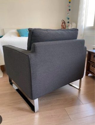 Sillón Gris IKEA MELLBY