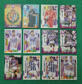 Lote cartas fútbol R. Valladolid CF Adrenalyn XL