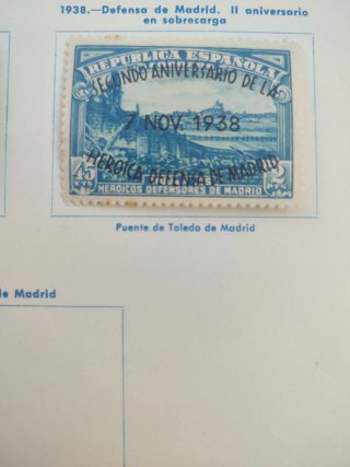 3 Sellos Conmemorativos 1938 España