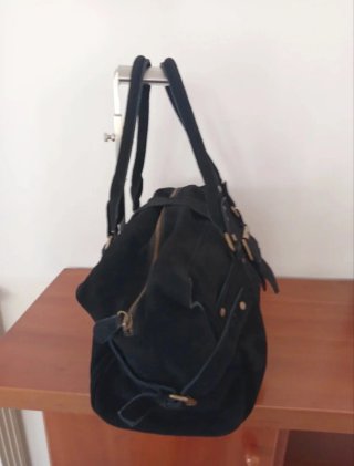 Borsa Zara Camoscio Nero