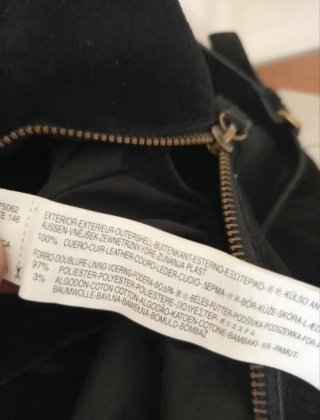 Borsa Zara Camoscio Nero