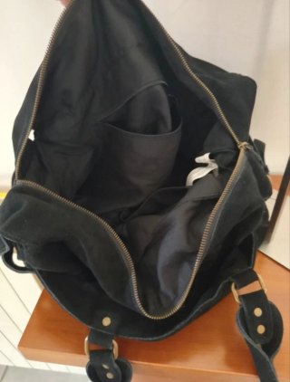 Borsa Zara Camoscio Nero