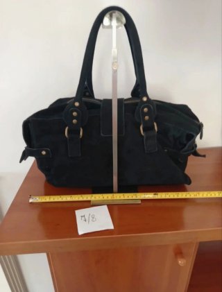 Borsa Zara Camoscio Nero