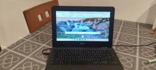 Netbook Dell negro sistema operativo Chrome