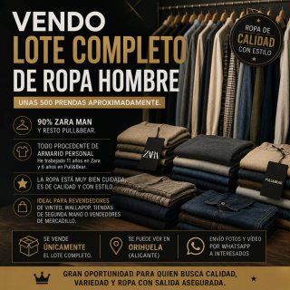 Lote Ropa Hombre Zara y Pull&Bear