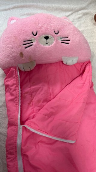 Saco dormir infantil gatito rosa