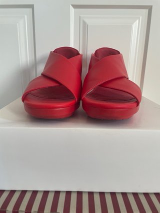 Sandalias Camper Rojas Mujer