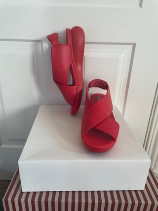 Sandalias Camper Rojas Mujer
