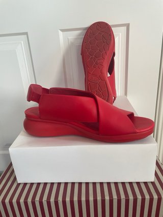 Sandalias Camper Rojas Mujer