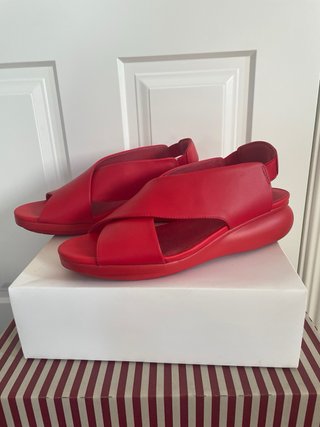 Sandalias Camper Rojas Mujer