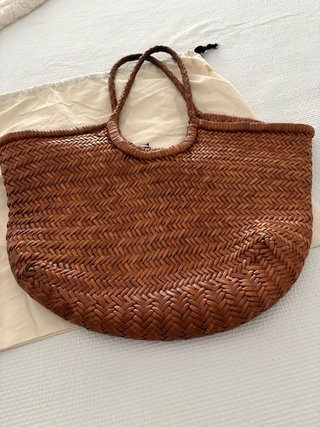 Bolso Mercules tejido marrón