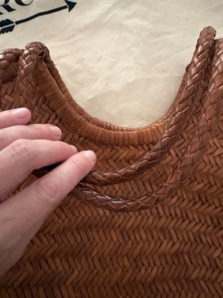 Bolso Mercules tejido marrón