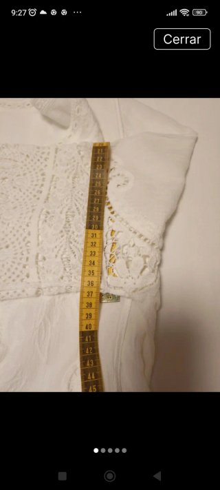 Blusa Ibicenca Encaje Blanco