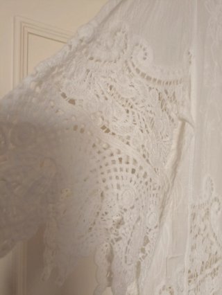 Blusa Ibicenca Encaje Blanco