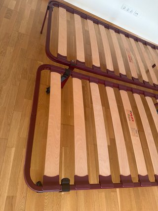 Somier 90cm Metal y Madera