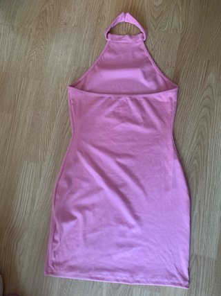 Vestido rosa halter