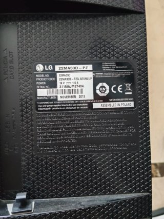 Televisión LG 22 Negra
