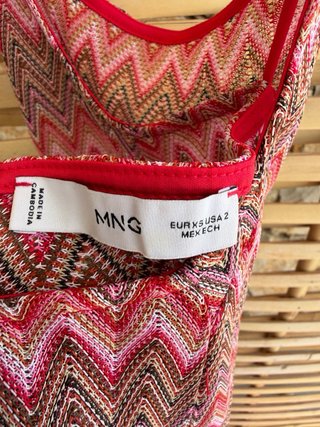 Vestido largo Mango estilo Missoni