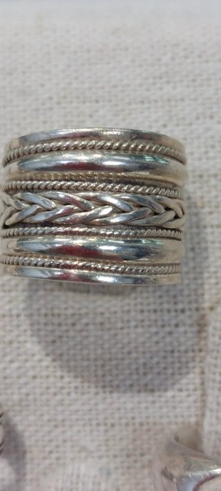Lote de anillos de plata estilo bohemio