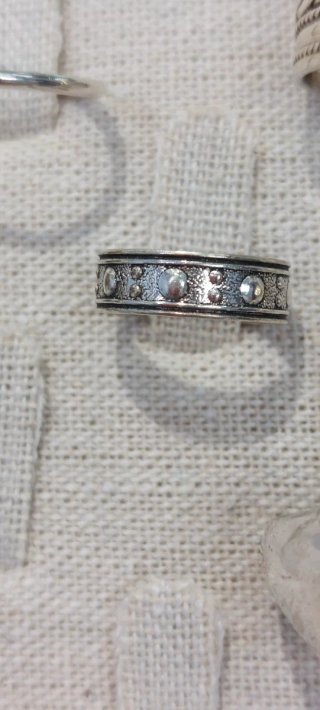Lote de anillos de plata estilo bohemio