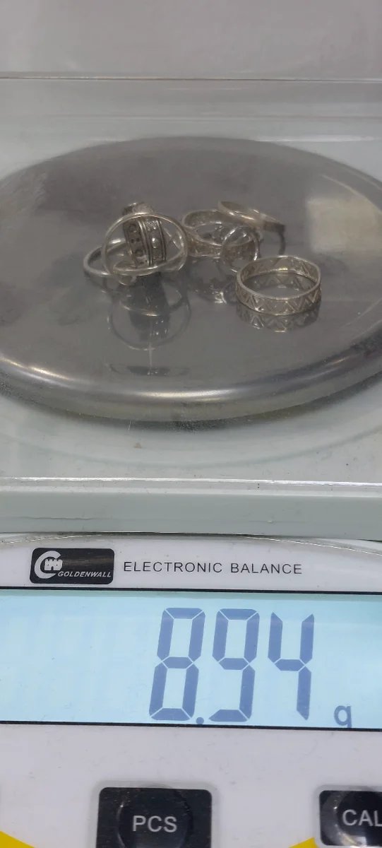 Lote de anillos de plata estilo bohemio