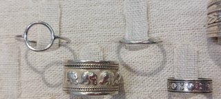 Lote de anillos de plata estilo bohemio