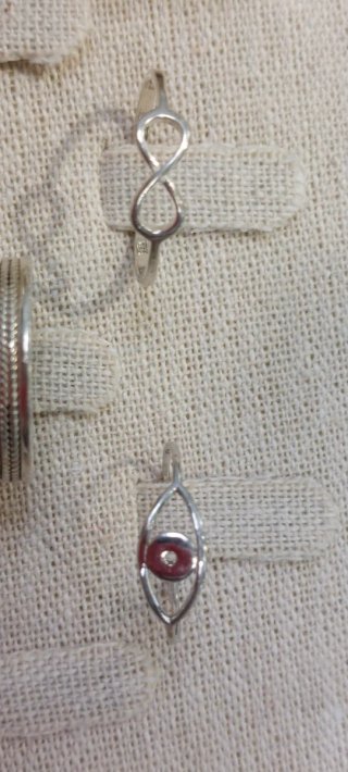 Lote de anillos de plata estilo bohemio