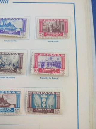 Sellos Conmemorativos Virgen del Pilar 1940