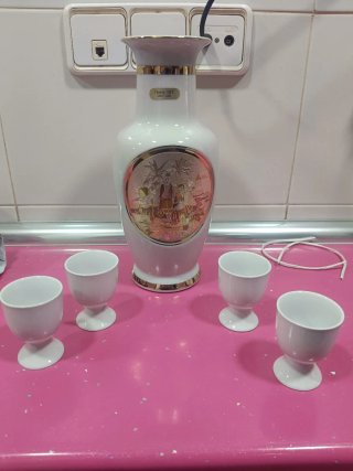 Jarrón Chokin Porcelana 24K Gold