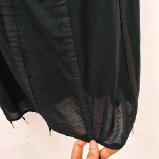 John Richmond Vintage Black Slip Dress Y2K Punk S