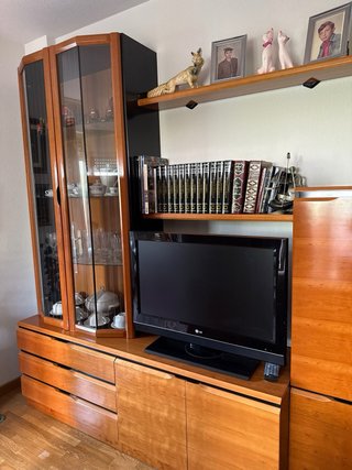 Conjunto mueble de salón madera
