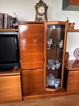 Conjunto mueble de salón madera