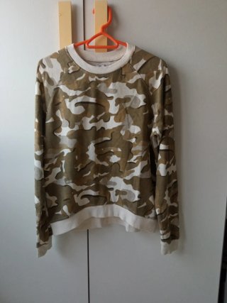 Sudadera Camuflaje Beige y Verde
