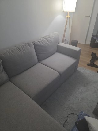 Sofá modular Ikea gris tela