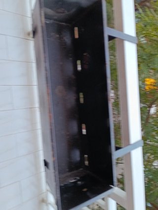 Barbacoa de carbón para barandilla