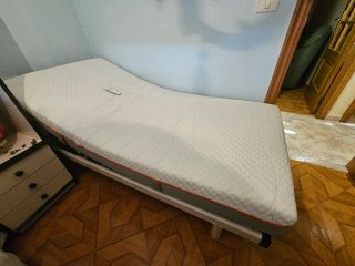 Cama articulada madera y metal