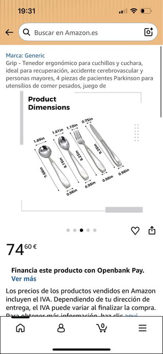 Set de cubiertos especiales.