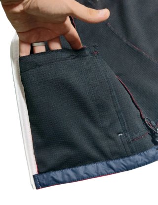 FIFTY FIVE gilet workwear outdoor sport rosso S 38