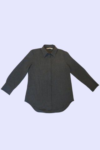 Camisa Zara Gris Marengo Talla M