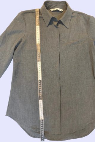 Camisa Zara Gris Marengo Talla M