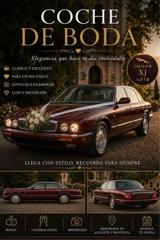 Jaguar XJ V8 Clásico – Alquiler para Bodas, Event