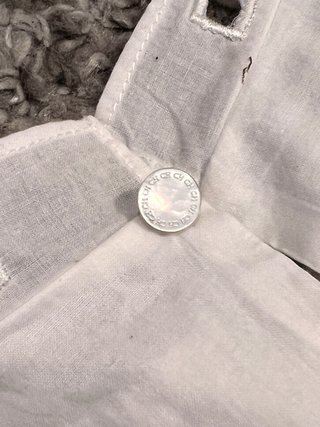 Vestido blanco S Carolina Herrera encaje  algodón