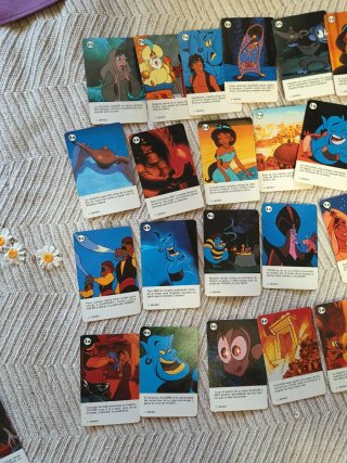 Colección Disney Aladdin princesa cartas Cuento 90