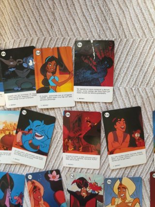 Colección Disney Aladdin princesa cartas Cuento 90