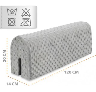 2 Chichoneras para cuna gris