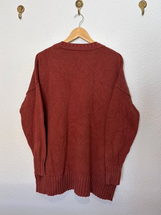Jersey GAP L Oversized Punto Grueso Teja Y2K