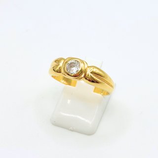 Anillo Solitario Oro 18K, 5.72gr, T-21