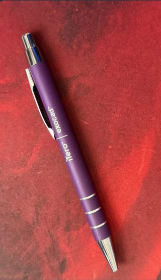 Bolígrafo morado Exocad iTero