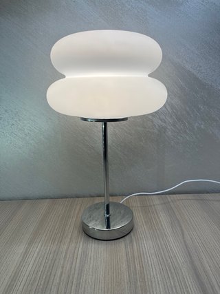 Lampada Stile Space Age Fungo Bread Bianca