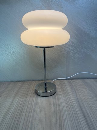 Lampada Stile Space Age Fungo Bread Bianca